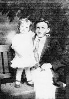 Anita Stimmler Baffa and her father, Joseph A. Stimmler, Summer 1914, Wildwood, NJ