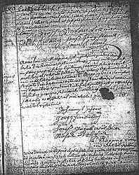 Click here to zoom in on second page of Sts-Pancrace-et-Boniface Parish Death Record of Anna Maria Tr&ouml;esch, Waldolwisheim, mid-1743.