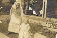 Anna Stickney with her granddaughter, Alice Stickney, Minneapolis MN, approximately 1914.