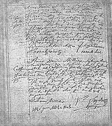 Click here to zoom in on St-Martin Parish Death Record of Catharina Stimmler, September 7, 1790.