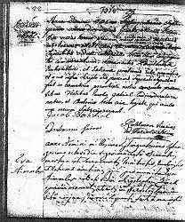 First page of Sts-Pancrace-et-Boniface Parish Death Record of Eva Stimmler, December 1778.