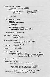 Genevieve O'Konek Liturgy.