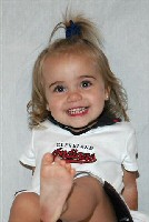 Gianna, the world's cutest little Indians fan!