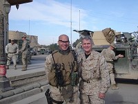 Cousin Lt. Roy Mokosso and friend