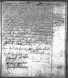 Click here to zoom in on Sts-Pancrace-et-Boniface Parish Marriage Record of Michel Zinck and Brigitte Grass, July 19, 1785.