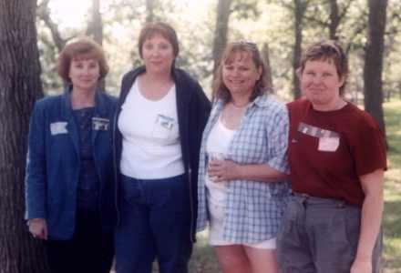LoisMarie Okonek, Carol (Kampa) Buszak, Robin (Kampa) Rattz and Sharon (Schaaf) Farrah.