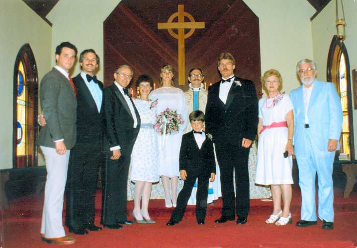 Lori and Bob Kampa's Wedding, June 16, 1984.