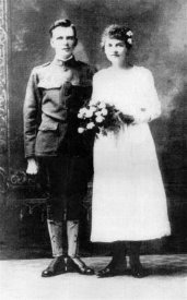 Louis and Ana Abfalter, wedding day.