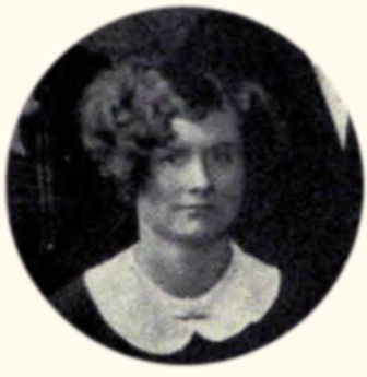 Closeup of Isabel Morris from Sigma Omega Sigma, 1925
