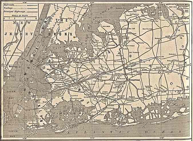 Click here to go to full-size version of this map of New York City in 1917.