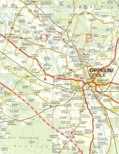 Click here to go to full-size version of this Map of Ober Schlesien.