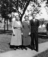 Mary Stimler, Ann and Don Hall, Sept. 14, 1936.
