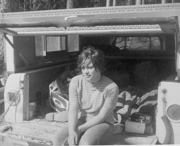 Maren Westre on camping trip with Kelly