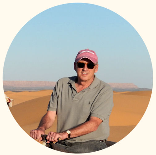 Mark Stimmler in the Saraha Desert, Morocco