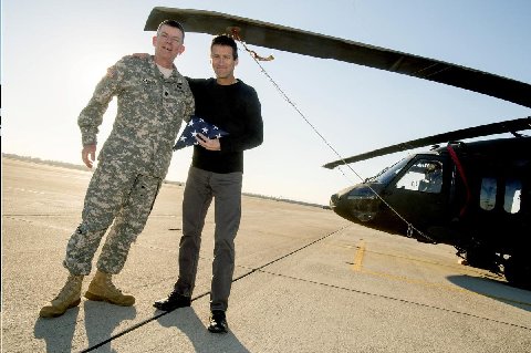 Lt. Colonel Mark Kampa and Register columnist Jeff Miller