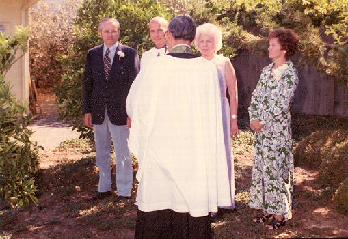 Stan Hanson and Martha Munson (née Kampa) Wedding