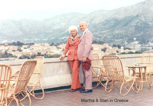 Martha (Kampa) Munson Hanson and Stan Hanson in Greece.