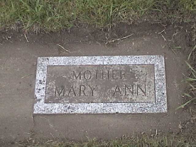 Gravestone of Mary Anna Popilek (n&eacute;e Kutz), Royalton, Minnesota.