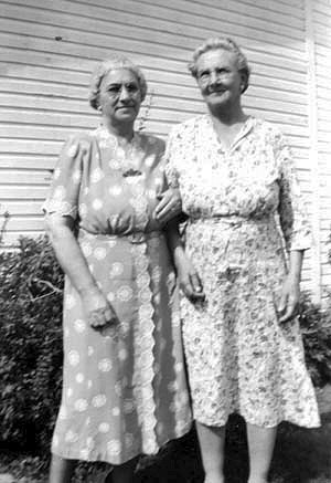 Mary (Tom) Popilek and Mary (Paul) Popilek, 1950.