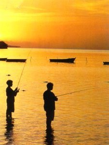 Lazy golden days fishing with friends and family.