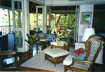 Interior view of luxury corner unit #M-5.