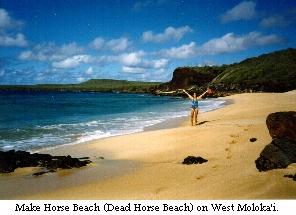 Make Horse Beach (Dead Horse Beach) on West Moloka'i.