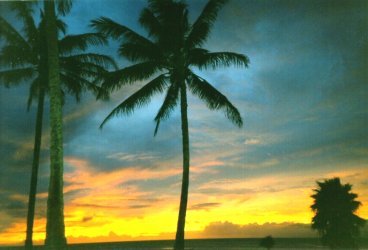 A sunset on West Molokai.