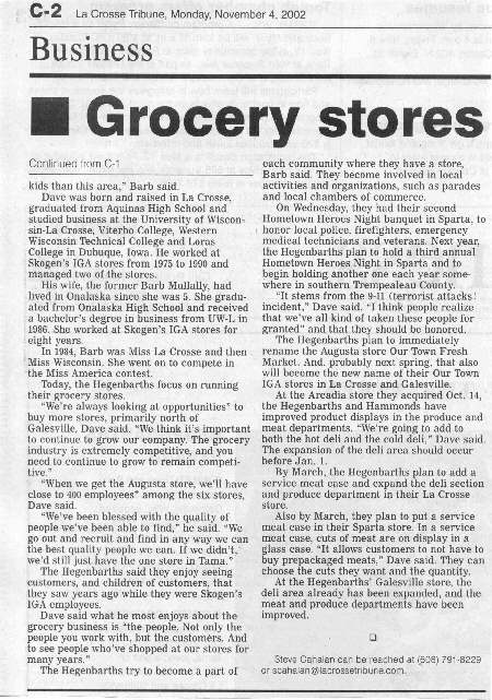 More In Store:  Couple buys Jubilee Foods in Arcadia, expects to acquire Augusta supermarket, page two