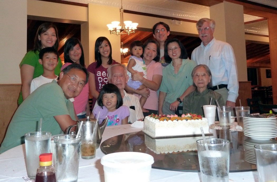 Family celebration with Hoang and Nam To