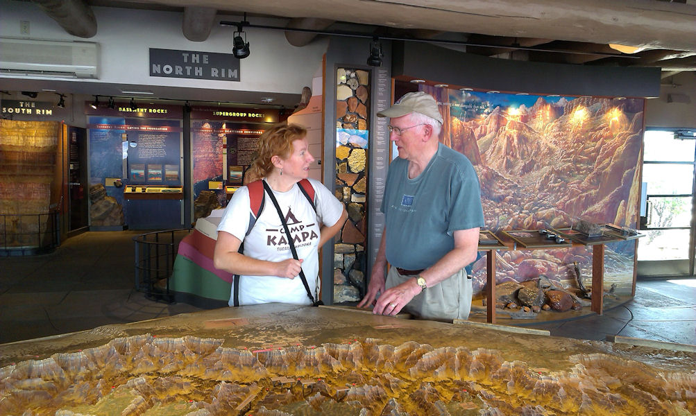 Nela Kampa and Dick Kampa, Grand Canyon, 2014
