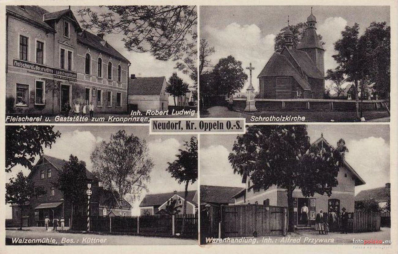 Postcard of Neudorf, Poland