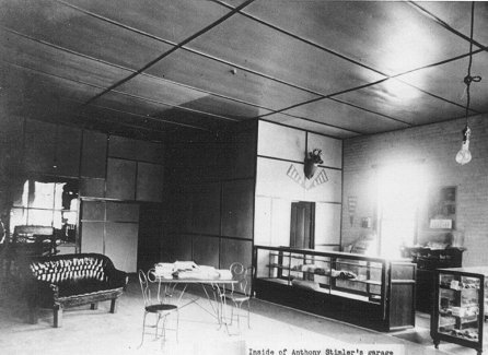 Office of Tony Stimler's Ford Garage in 1911.