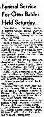 Obituary of Otto Balder, 