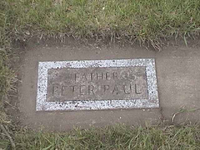 Gravestone of Peter Paul Popilek, Royalton, Minnesota.