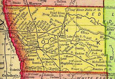 Polk County, Minnesota in 1895.