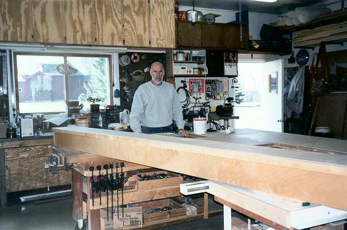 Ray Greenwood's wood working shop.