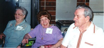 Ann Hall, Red and Joe Stimler, July 31, 1999.