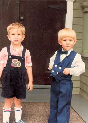 Reha Jr. and a cousin.