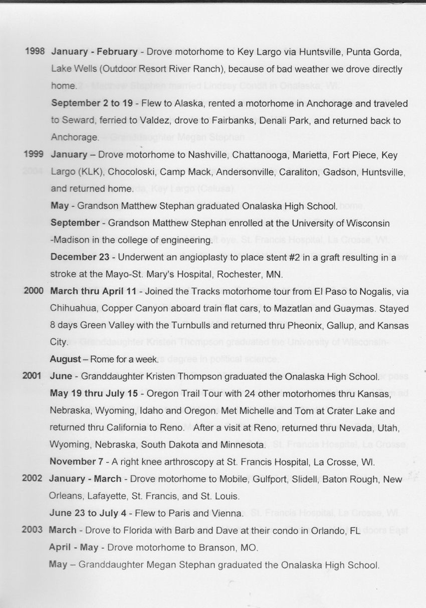 Riding the Rapids, a Chronology of the Life of Robert R. Mullally, Ed.D., page 13