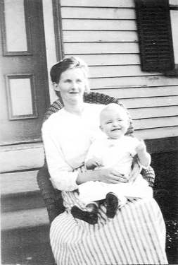 Robert Bordua at age 6 months with his mother.