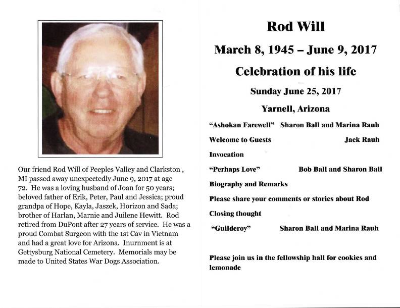 Rod Will Memorial