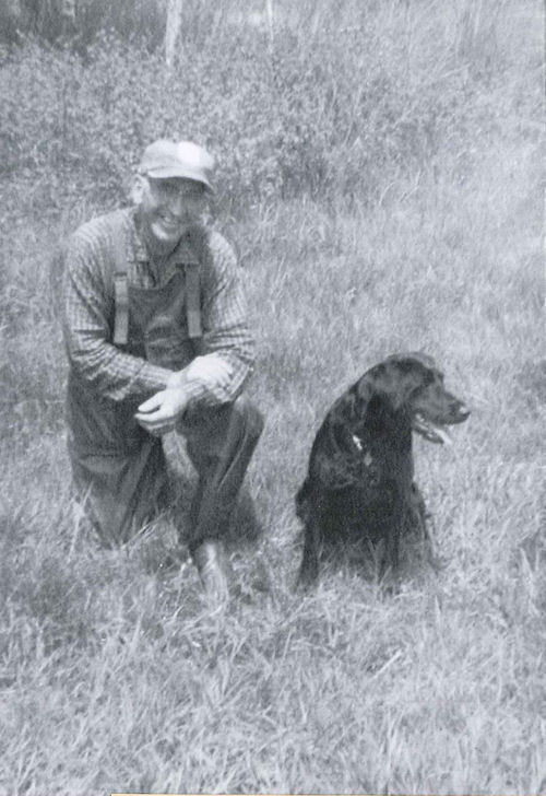 Roy Mullally Sr. and his dog Rowdy