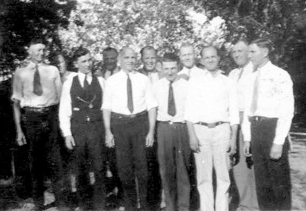 Kasner, Rube Stimler, Frank Sauer and Len Lesneau, mid 1930's, MN.