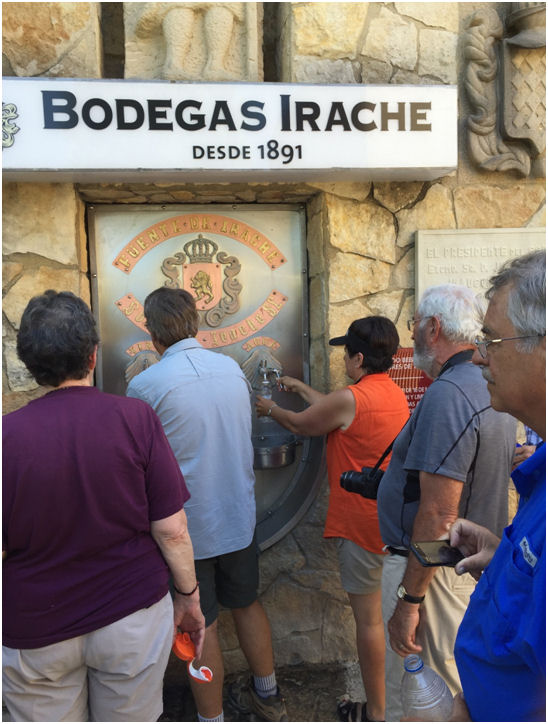 Wine was cheap and at this Bodega it was free to pilgrims.