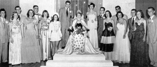 1949 Homecoming Royalty, Wayzata High School, Wayzata, MN.