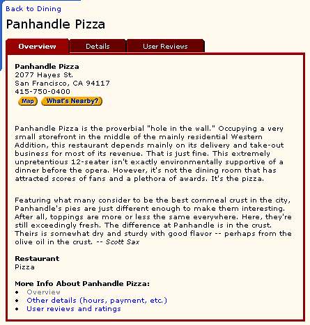 Digitalcity.com's San Francisco review of Panhandle Pizza.