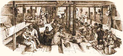 Conditions aboard the ship.