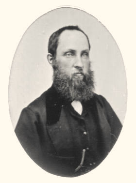 Simeon Hunt King, 1865, from tintype owned by Tunbridge Historical Society
