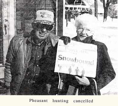 Don and Dort Kampa, snowbound!