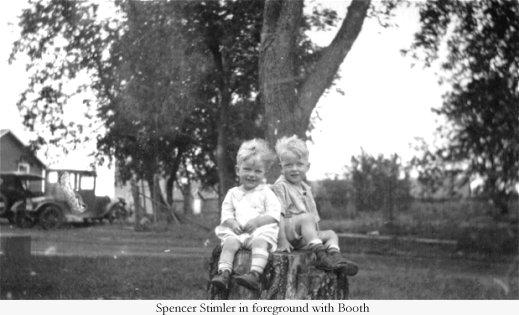 Spencer Stimler in foreground with Booth.